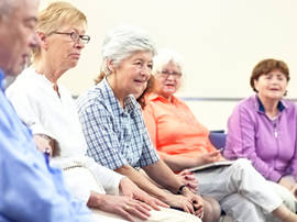 older patients in a support group