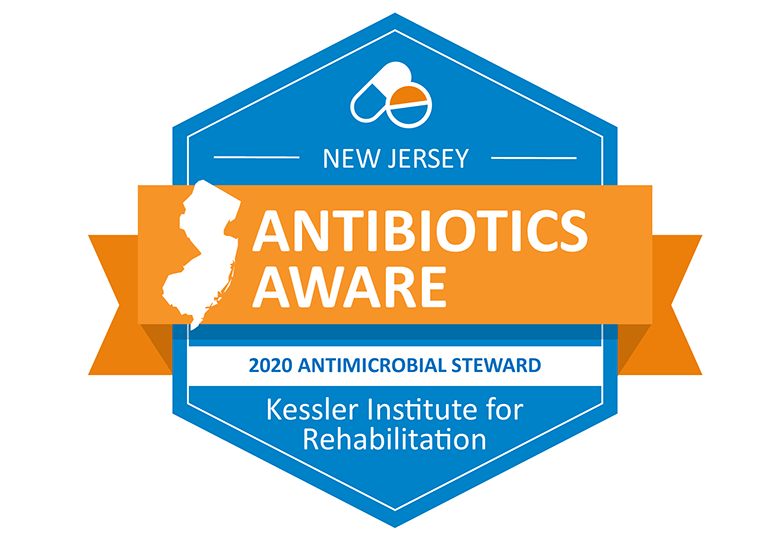 Kessler Institute for Rehabilitation Antibiotics Aware Award