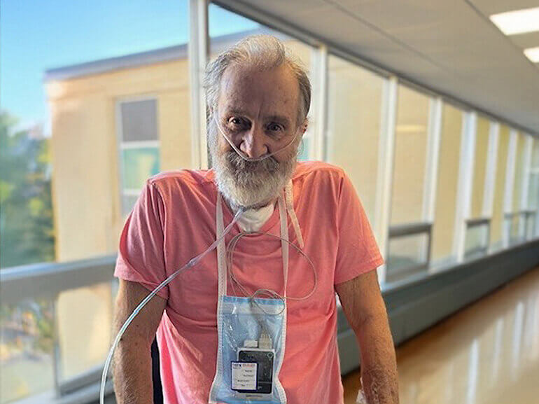Photo of Warren Leary standing in the hall at Select Specialty Hospital - Willingboro. 